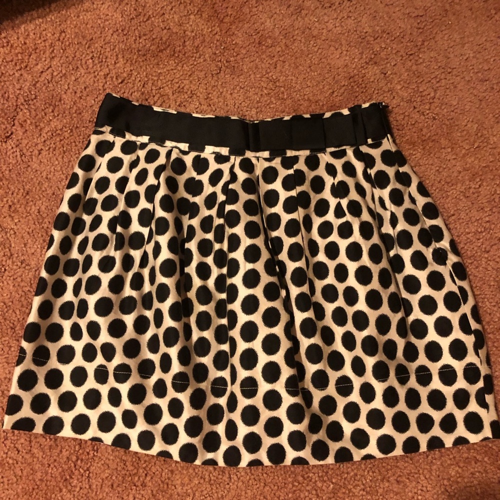 Polka dot mini skirt